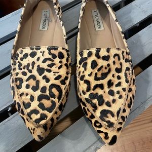 Calf hair cheetah/ leopard loafers size 9